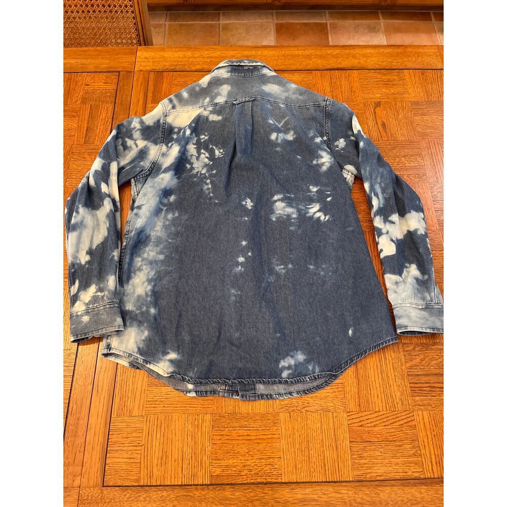 Acid Washed Nebraska Huskers button down shirt M - Picture 5 of 5